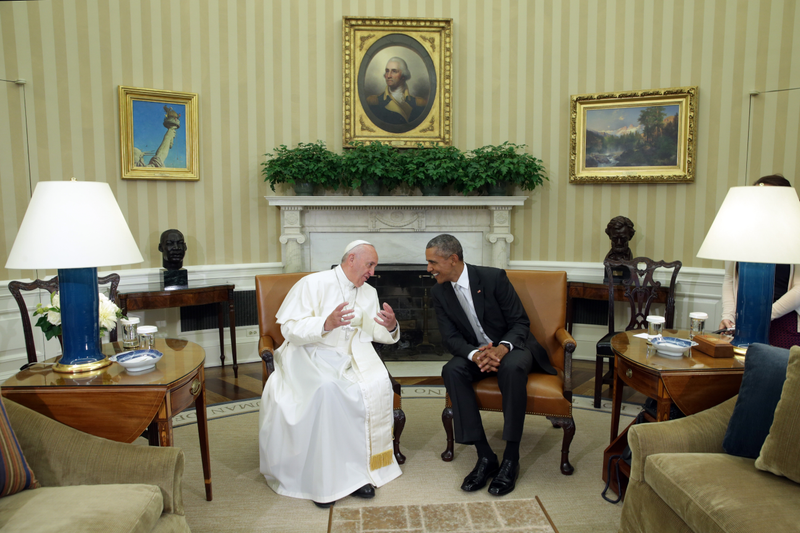 Here is the table meeting the Pope in September 2015.